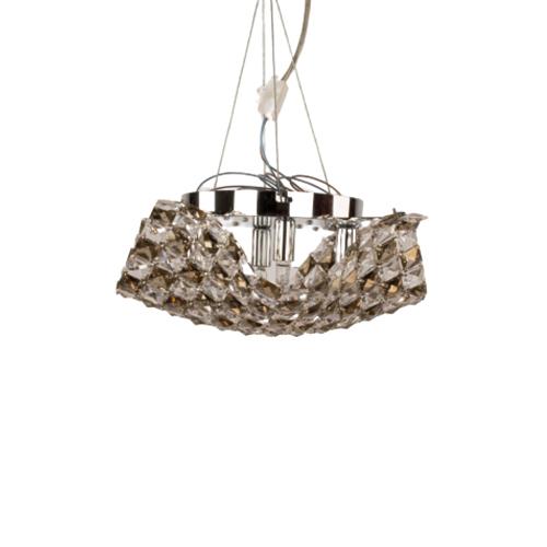 Chrome Ceiling Lamp 5 Bulb- Tiara by Asfour