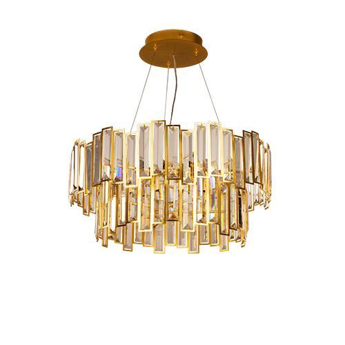 Gold Ceiling Lamp 9 Bulb- Tiara by Asfour