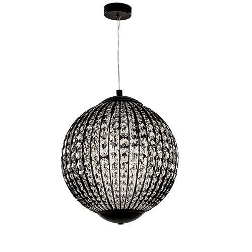 Black Ceiling Lamp 4 Bulb - Tiara by Asfour