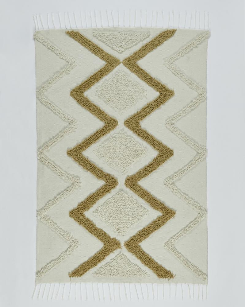 IHY handmade cotton fringes kilim rug