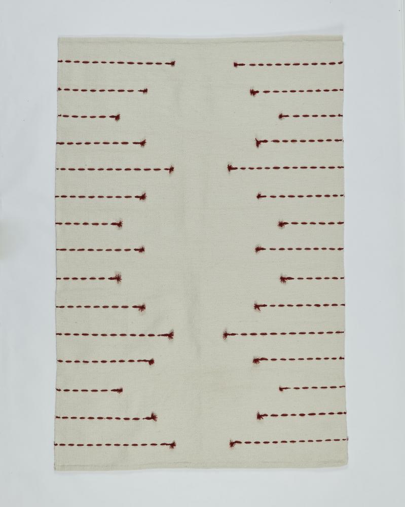 SHEZMU cotton kilim rug