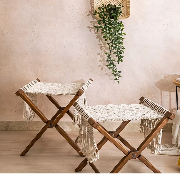 Boho Sailors Beach Stool