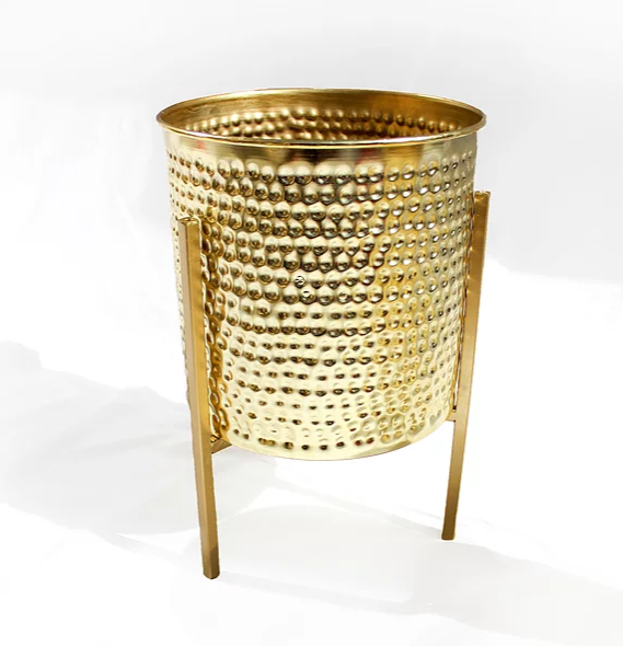 Tabletop Gold Planter L