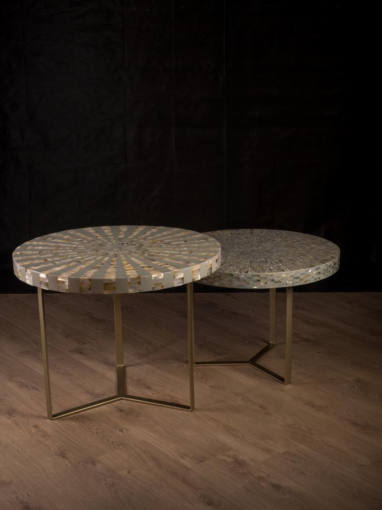 Star almond side table