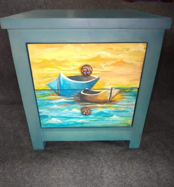 2 drawers unit