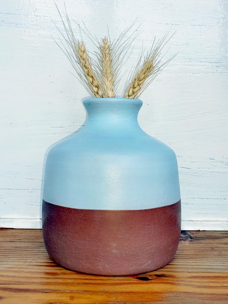 Half Sky Blue Vase