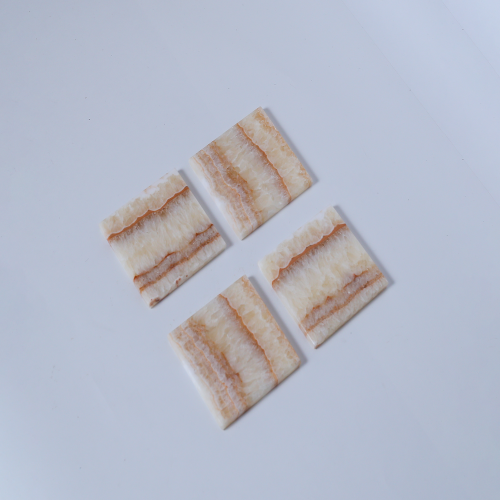 Marble coasters set - Square Alabaster