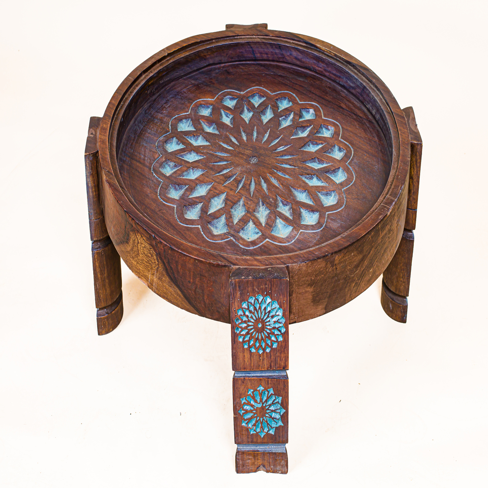 carved table