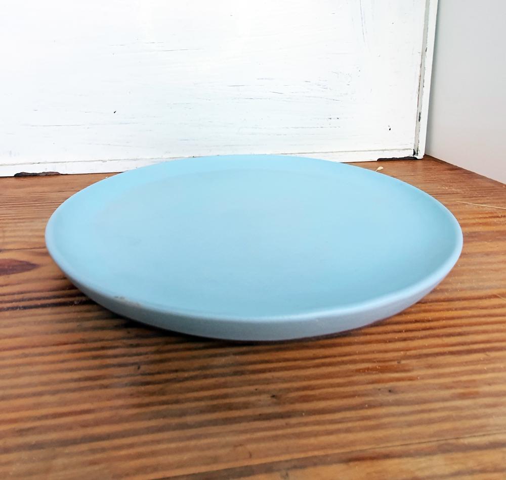 Sky-Blue / Earthy Beige Luncheon plate