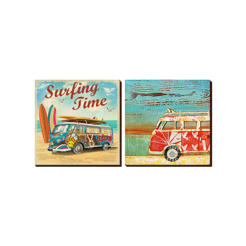 2 Piece Chalet, Décor Wall Art Photo Block