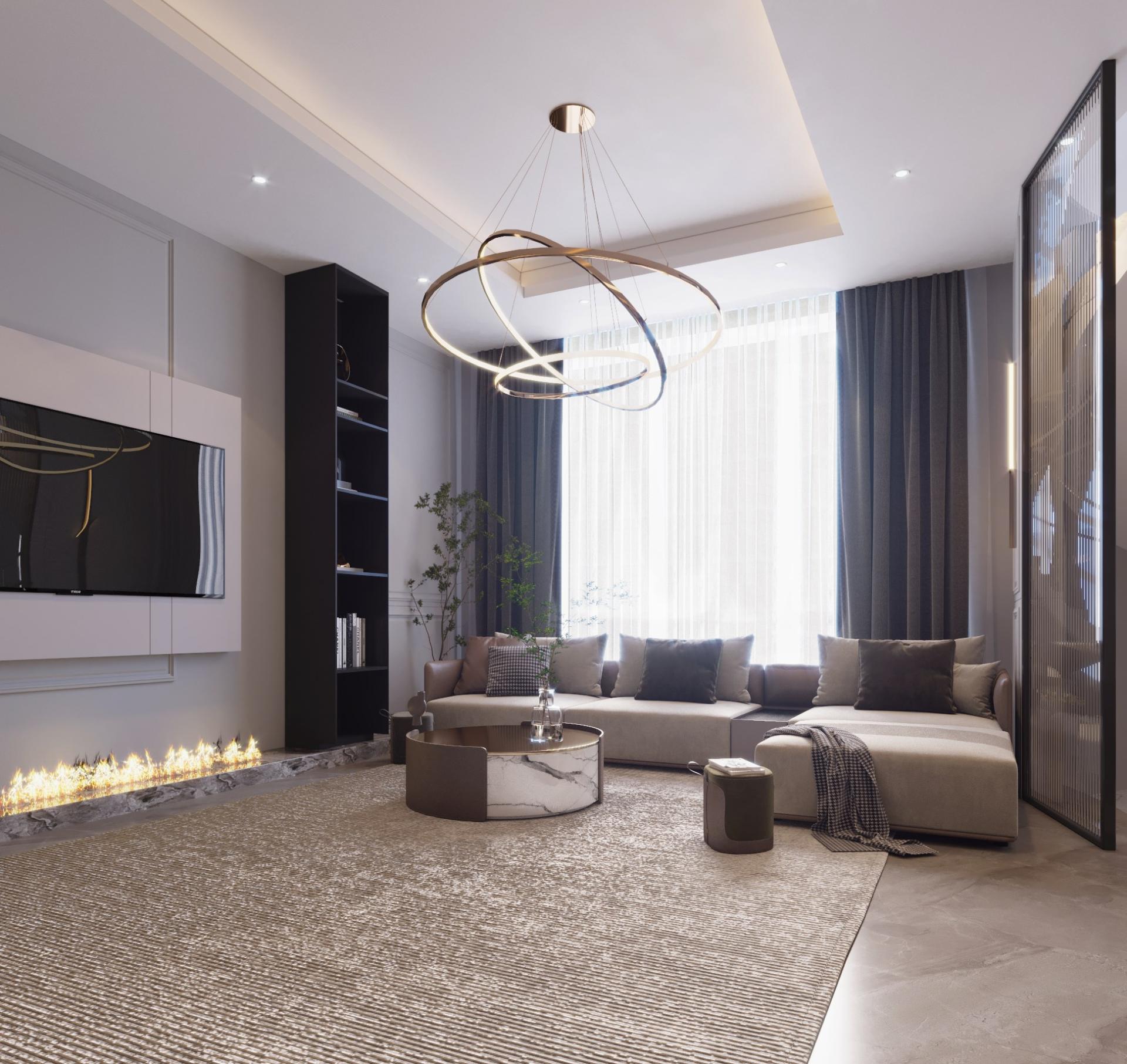 Private Villa -Reception and living area design-