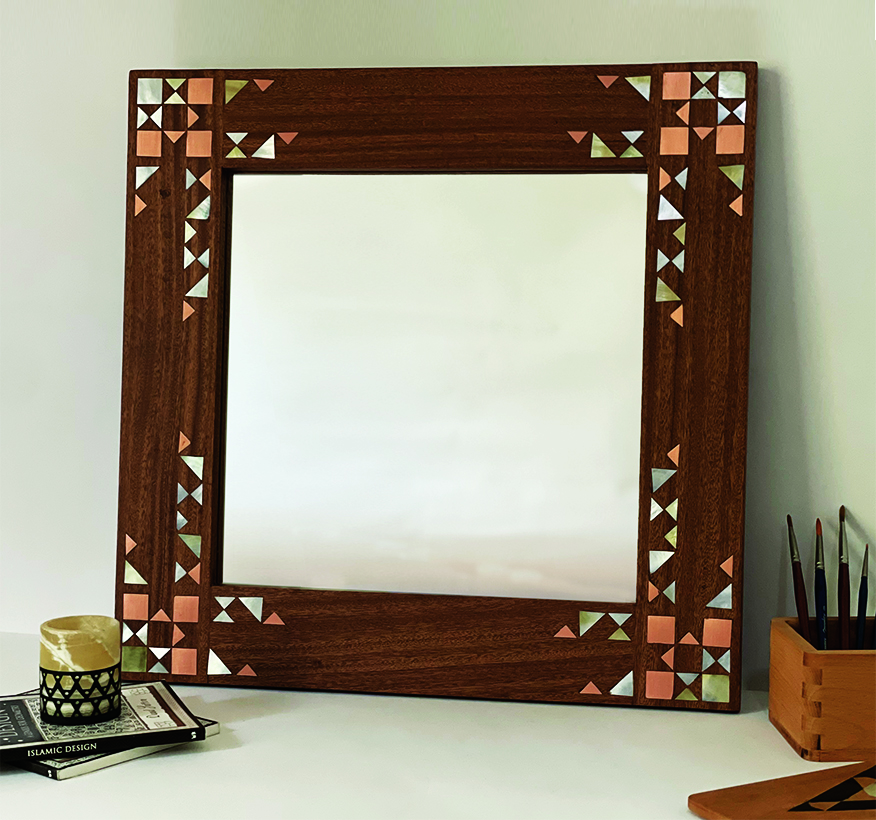 Mahogany mirror frame