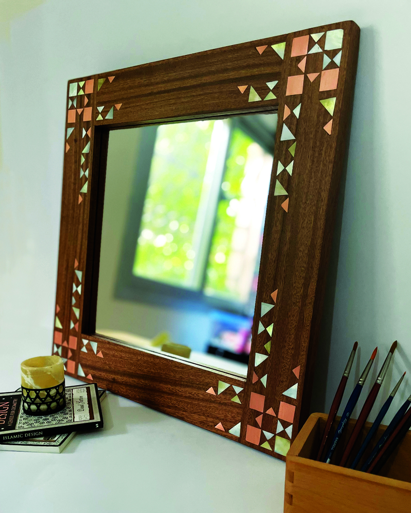 Mahogany mirror frame