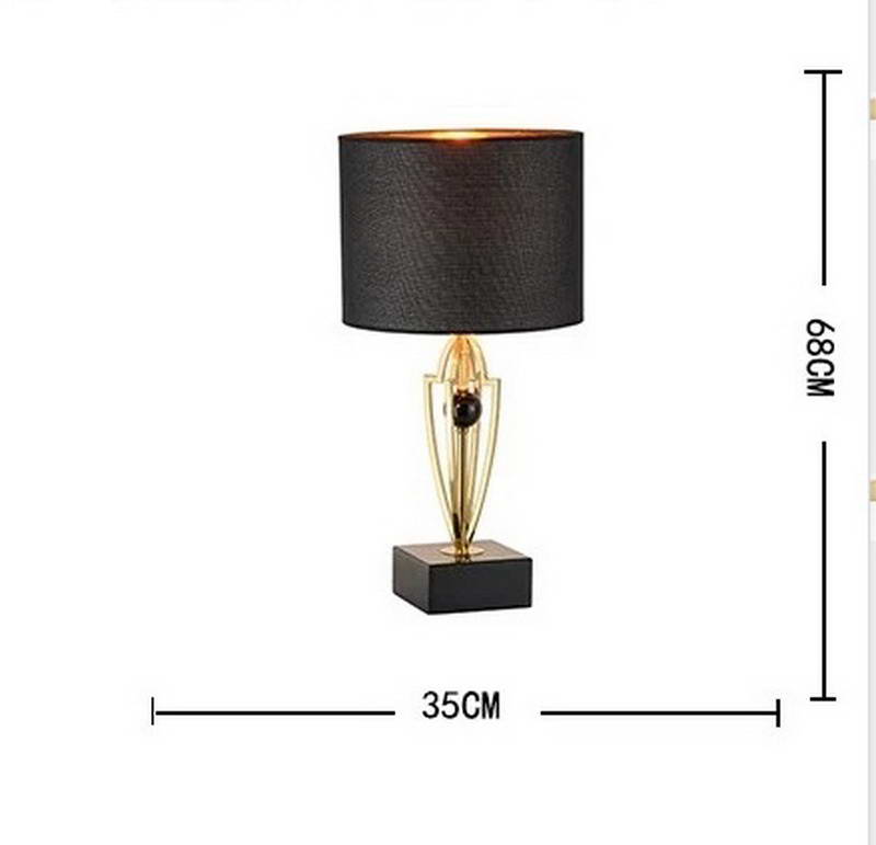 Table Lamp with Black shade