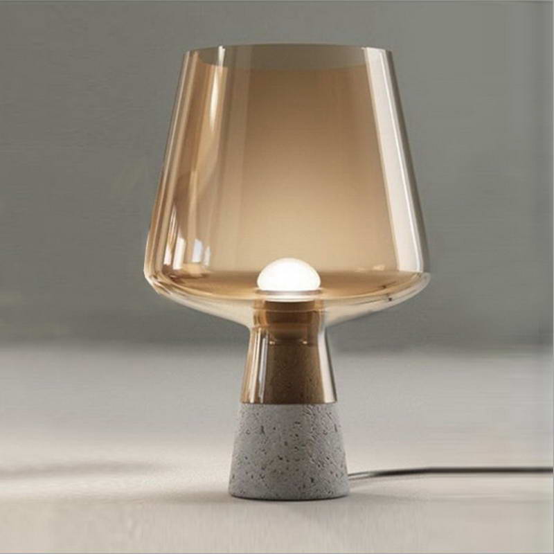 Decorative Table Lamp,Amber Glass