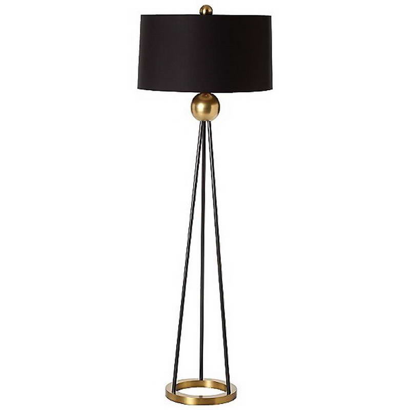 Decorative Floor Lamp Stand With Black Shade