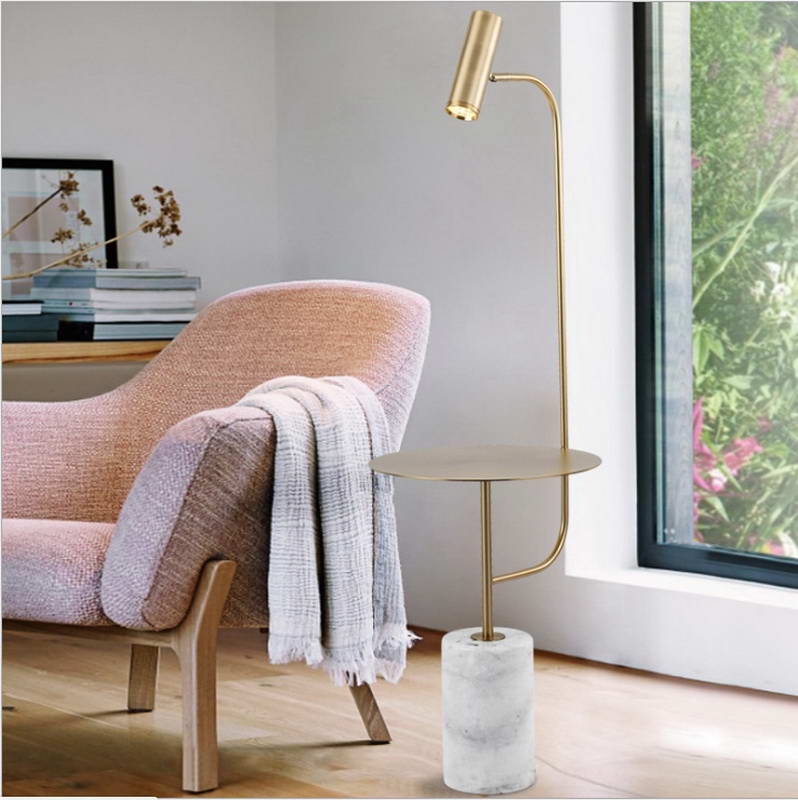 Modern Floor Lamp with Table