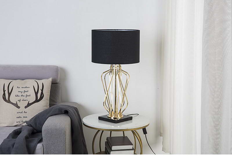 Decorative Table Lamp with Black shade