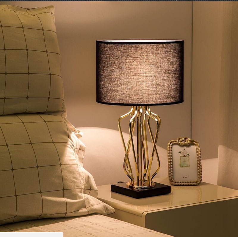 Decorative Table Lamp with Black shade