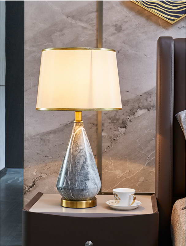 Creative Table Lamp With Grey Marble