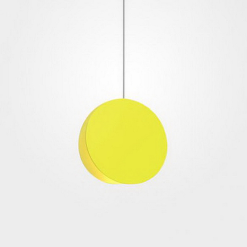 Circular LED pendant lamp 20CM-Yellow