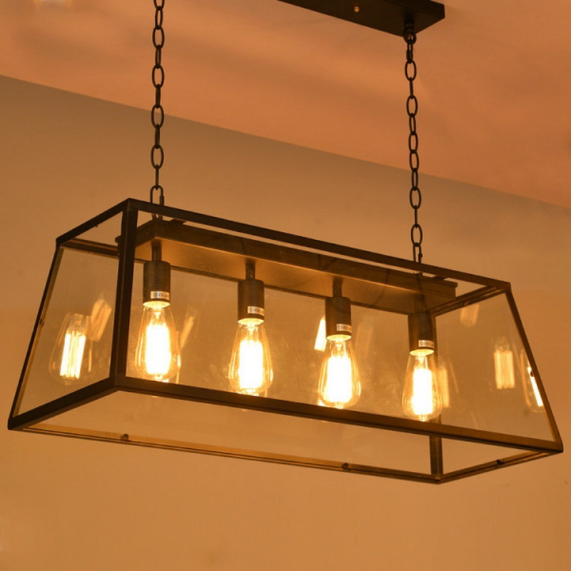 Modern pendant lamp-4Lamps- Black