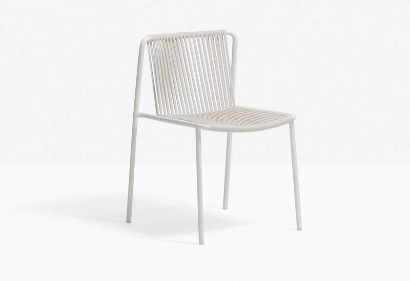 Tribeca chair woven extruded PVC with a nylon core-White