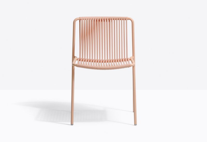 Tribeca chair woven extruded PVC with a nylon core-Pink