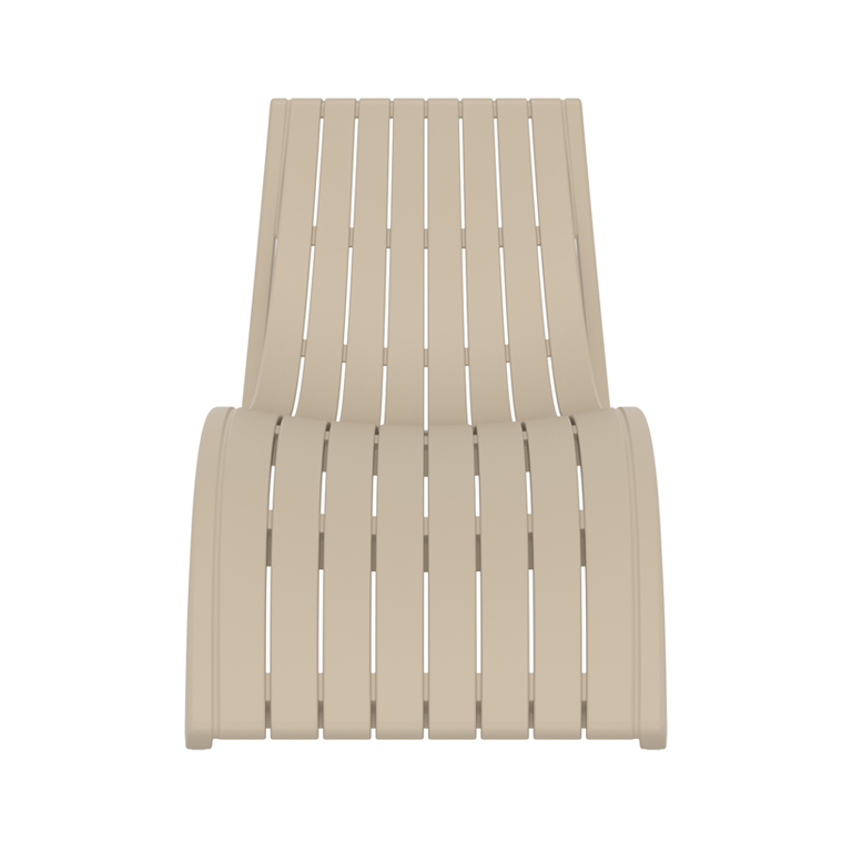 Slim Sunlounger Beige