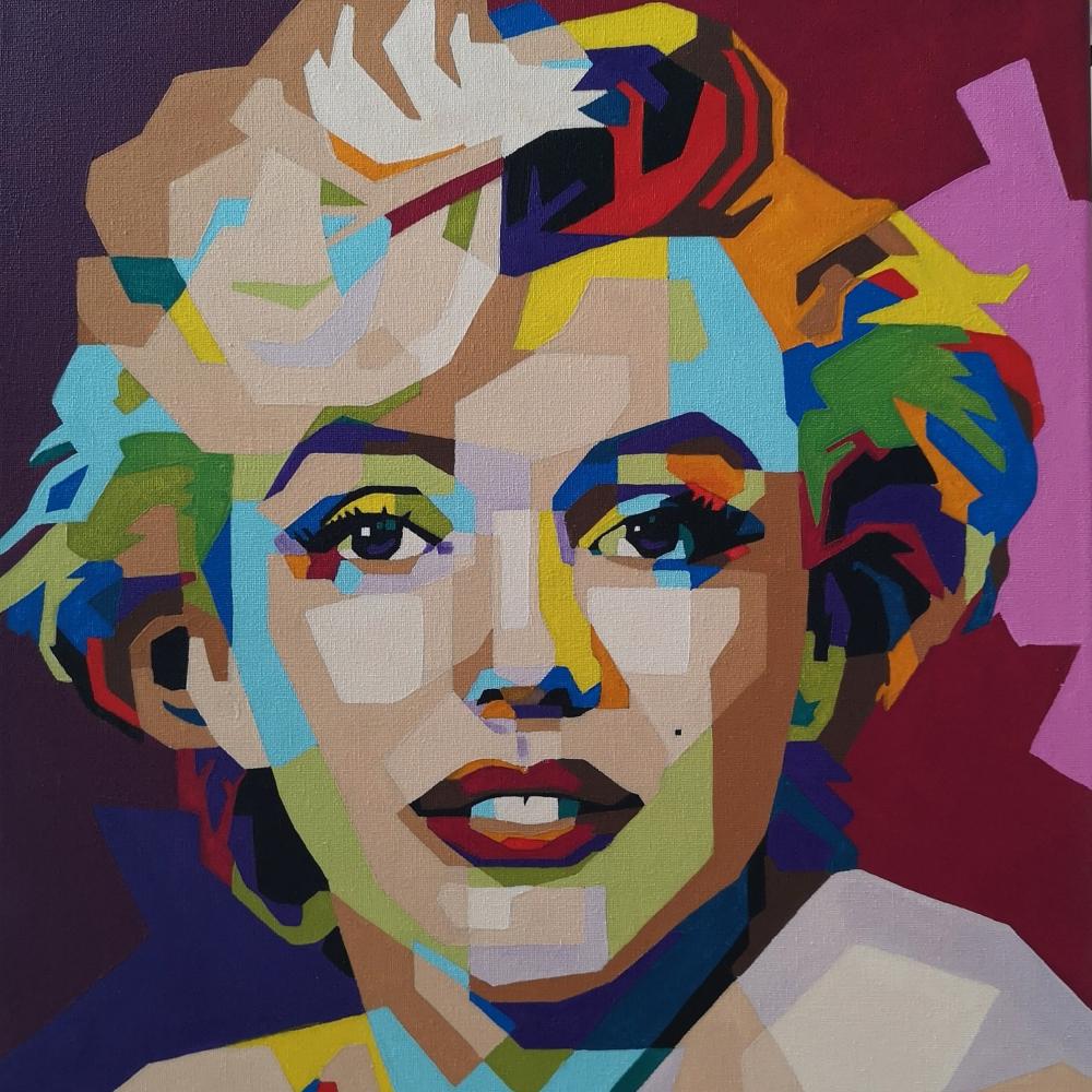 Acrylic Portrait of Marilyn Monroe