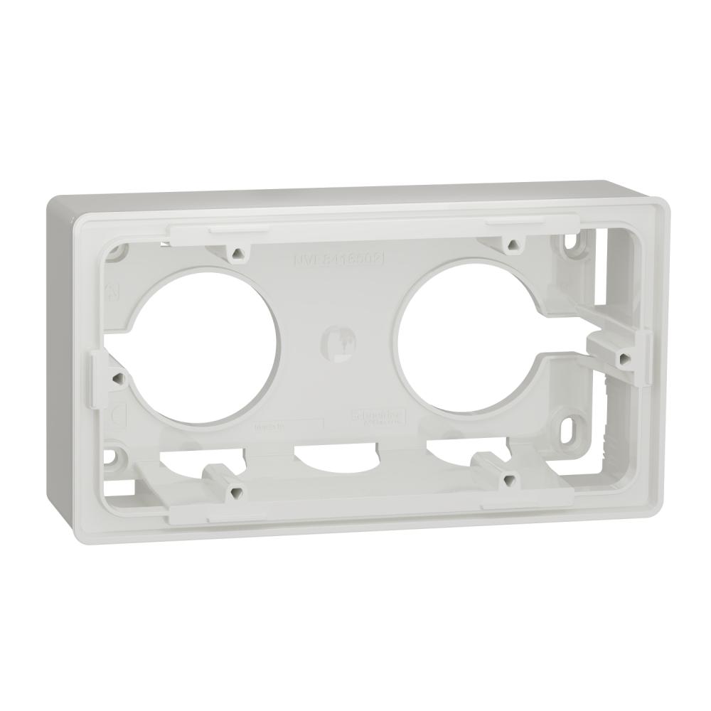 New Unica - mounting box - surface - 2 x 2 modules - white