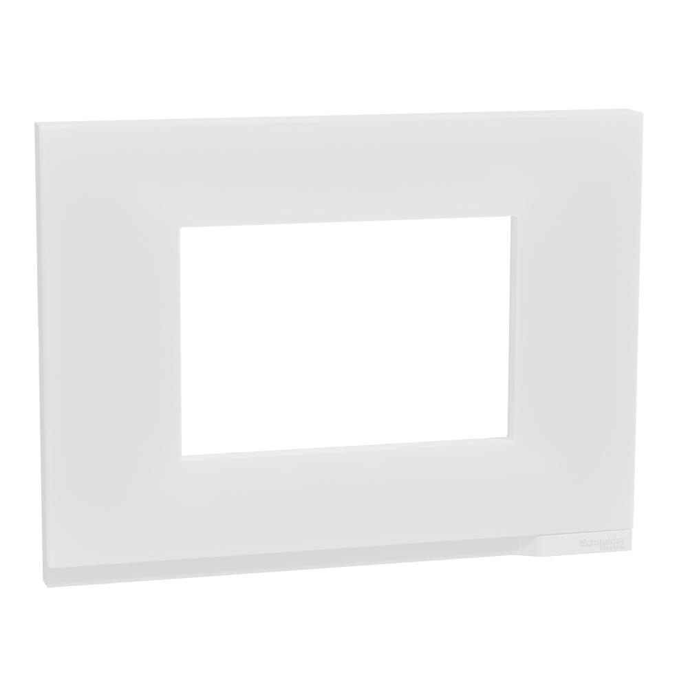 Cover frame, Unica Pure, 1 gang, white