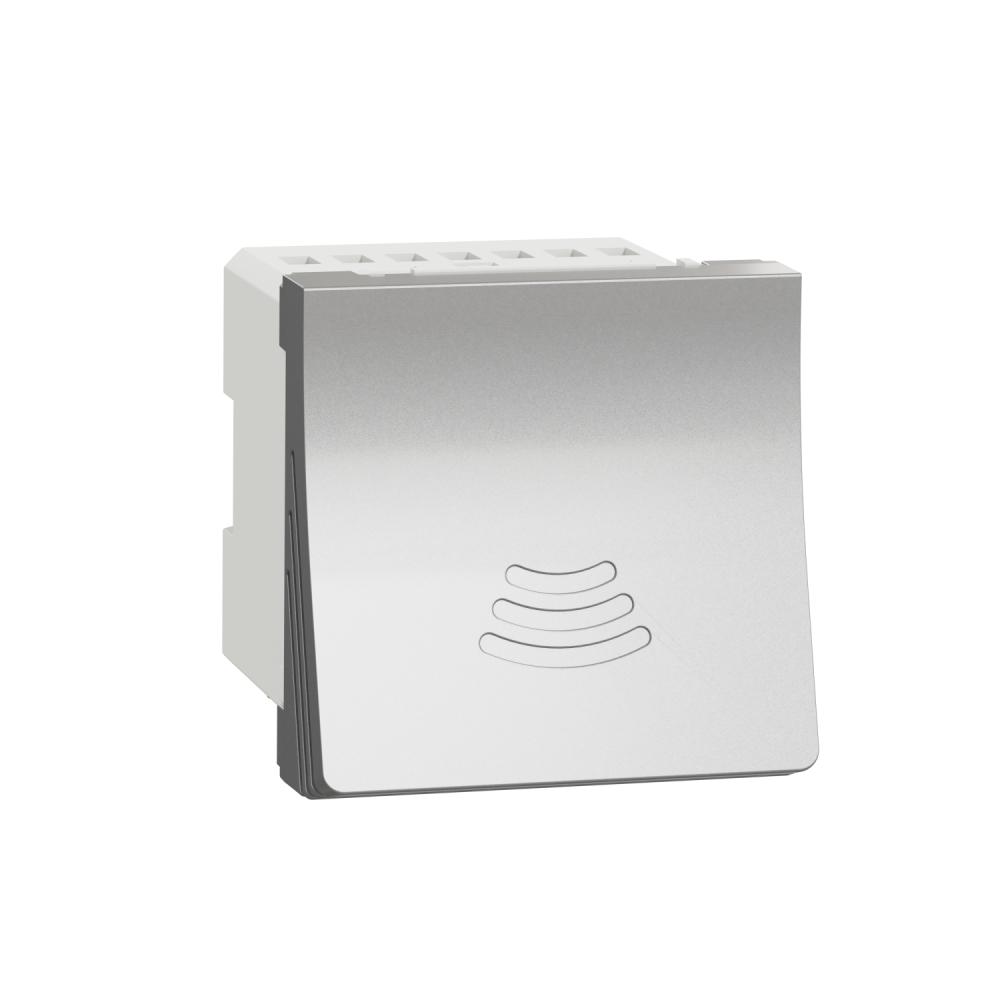 New Unica - electronic doorbell - 2 modules - aluminium