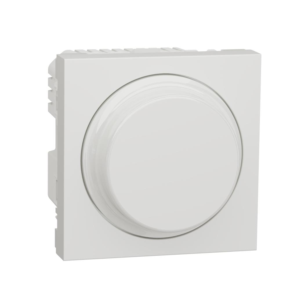 Dimmer, New Unica, rotary push type, white