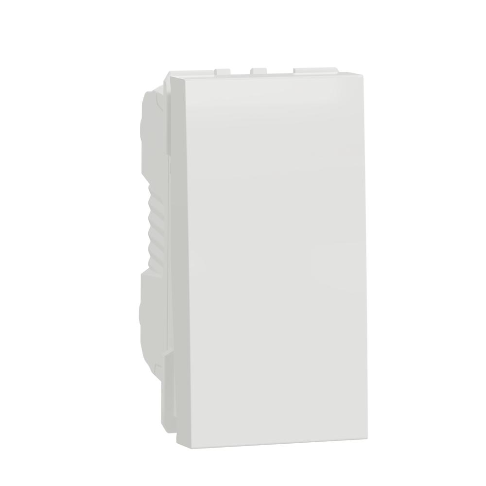 Two way switch, New Unica, 10 A, 1 module, white