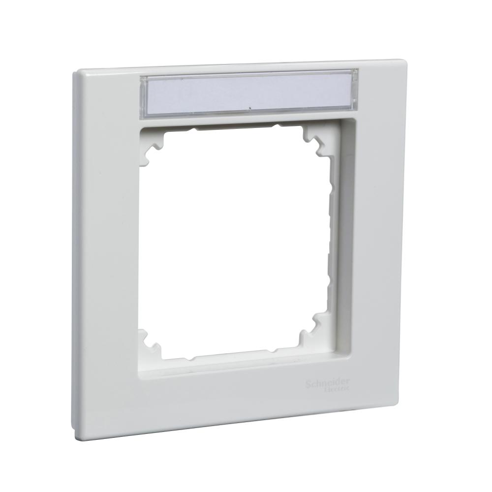 Cover frame, Merten M-Plan, 1 gang, polar white