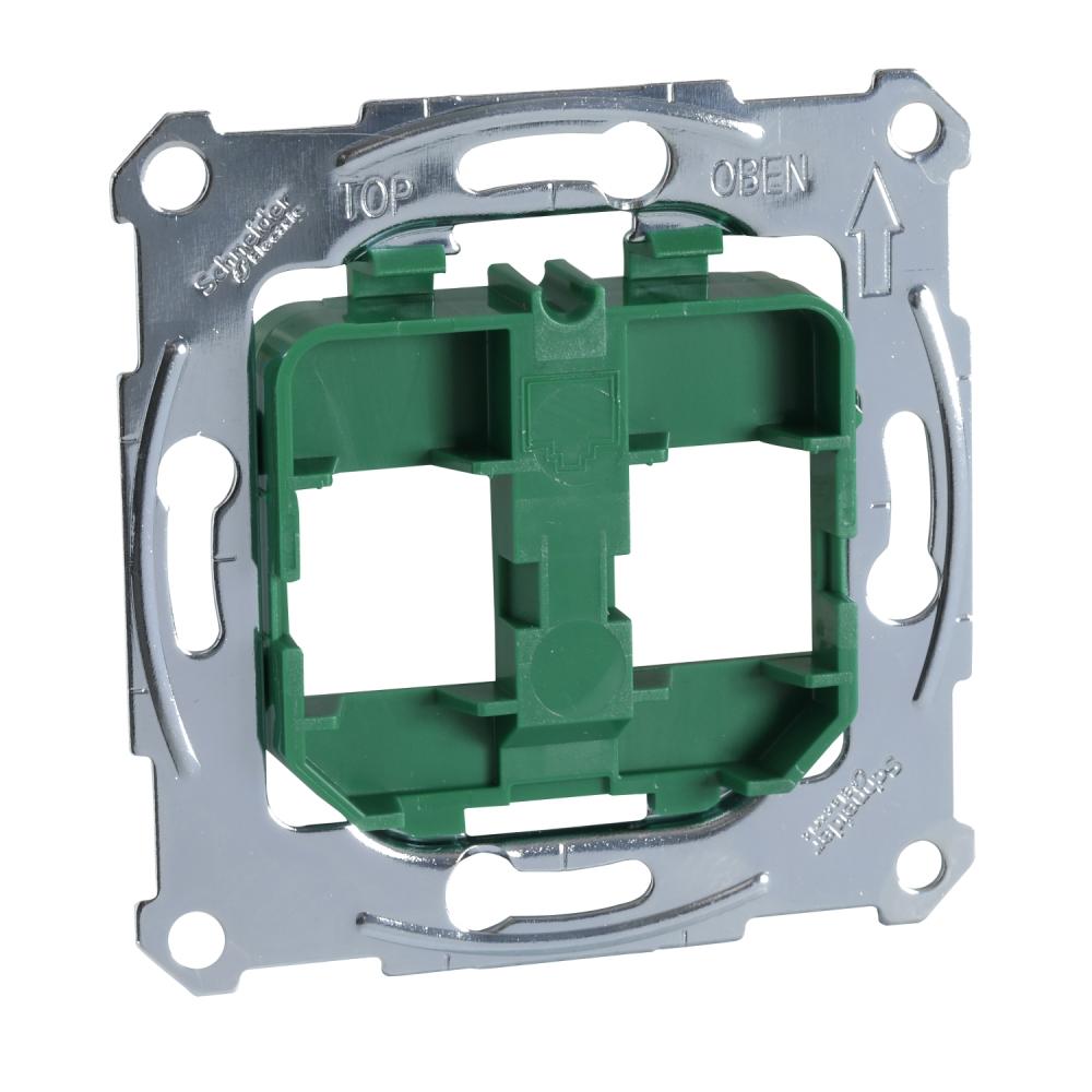 Supporting plates for modular jack connector, green