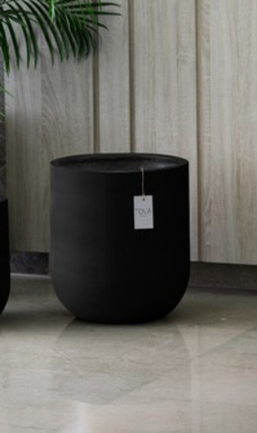 Fiber Glass black Pot 36Dx36Hcm