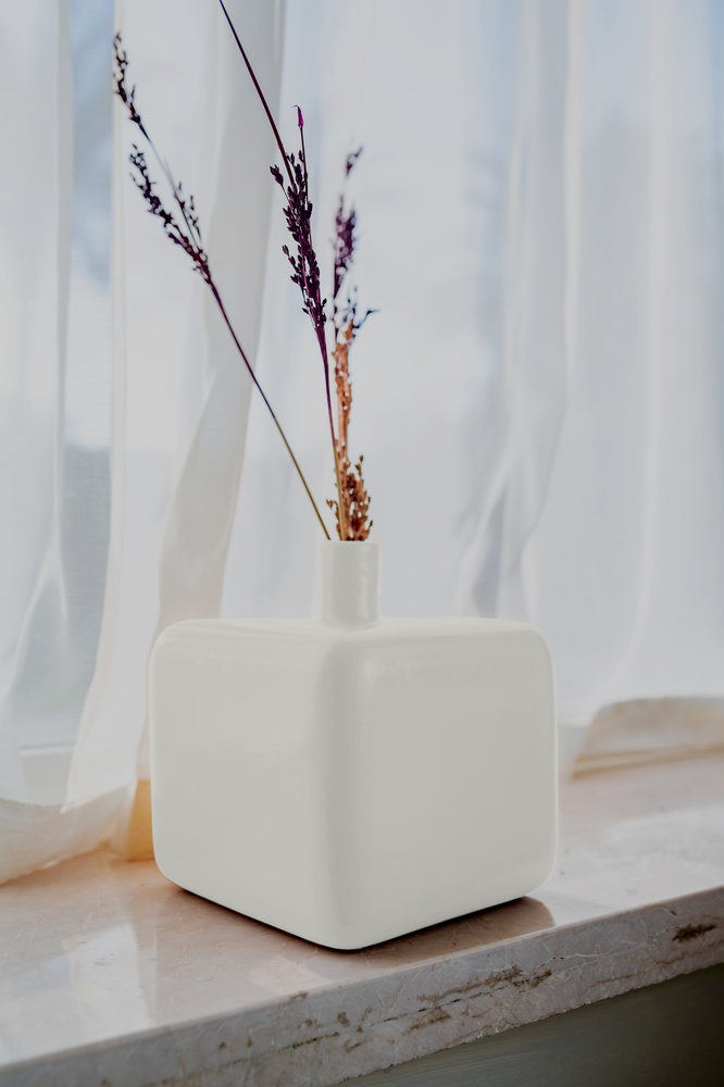 Tova White Vase