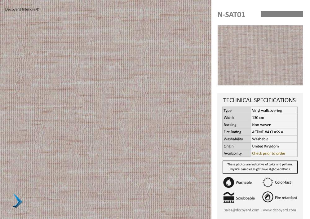 N-SAT01 | Vinyl wallcovering