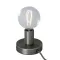 Posaluce Metal, our metal table lamp complete with fabric cable, switch and 2-pin plug Light bulb: W