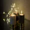 Marble Candle Holder with Golden Base - Green