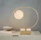 Golden Table Lamp with 1 lamp