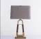 Bronze Table Lamp With Brown shade
