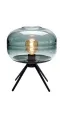 Modern Table Lamp,Smoky Grey Glass