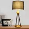 Decorative Table Lamp With Black Shade