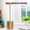 Adjustable Table Lamp With Wood Grain