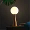 Table Lamp with White Glass