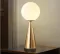 Table Lamp with White Glass