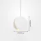 Circular LED pendant lamp 20CM-White